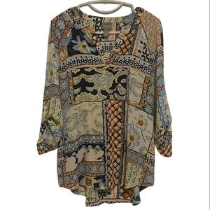 Chico’s Color Block Blouse